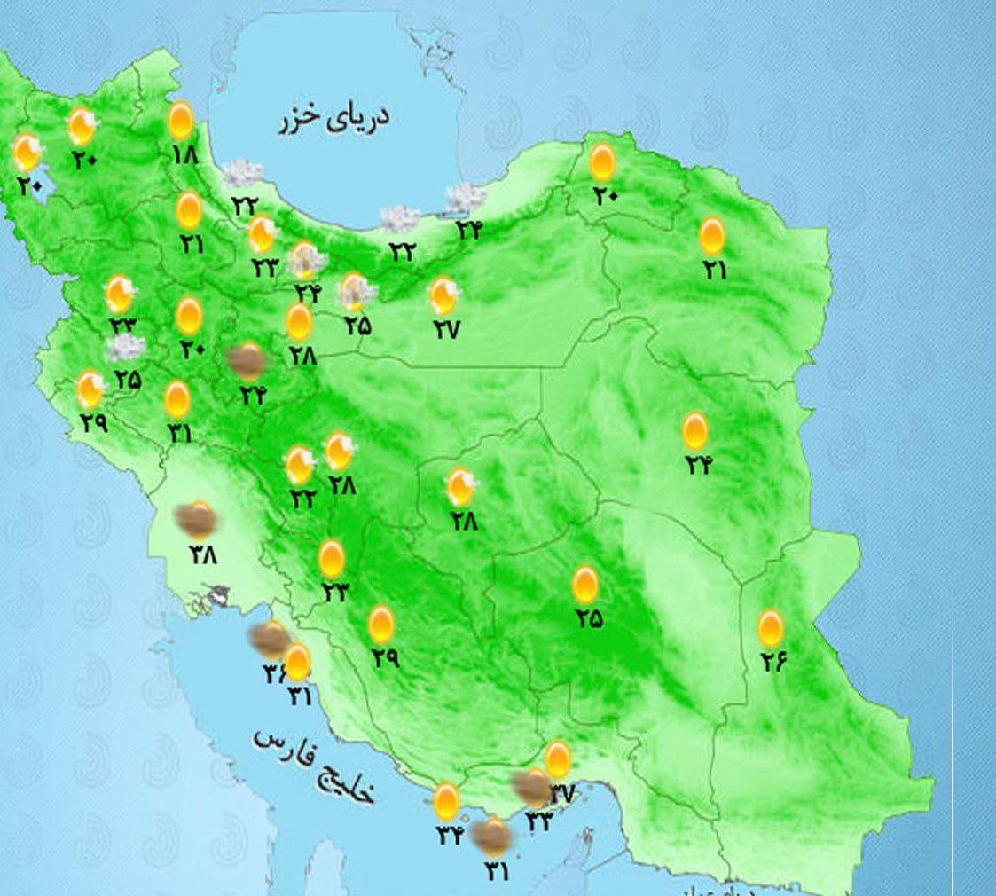 رگبار، رعدوبرق و وزش باد در شمال‌غرب کشور / هشدار درباره خیزش گردوخاک در شرق و مرکز