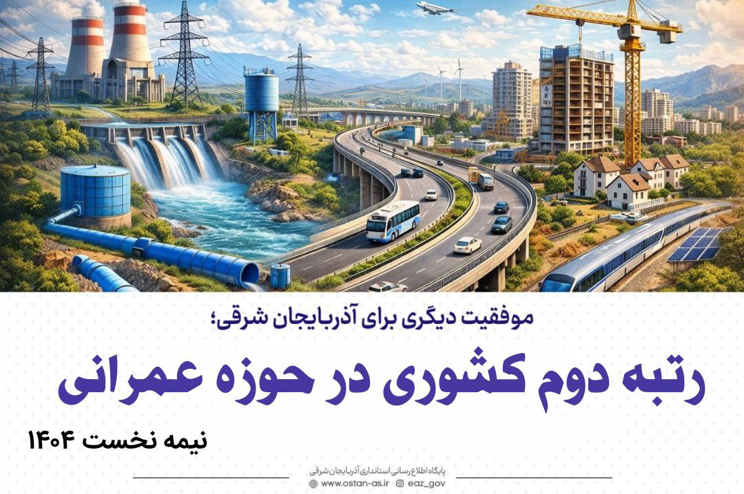 رتبه دوم کشوری در حوزه عمرانی