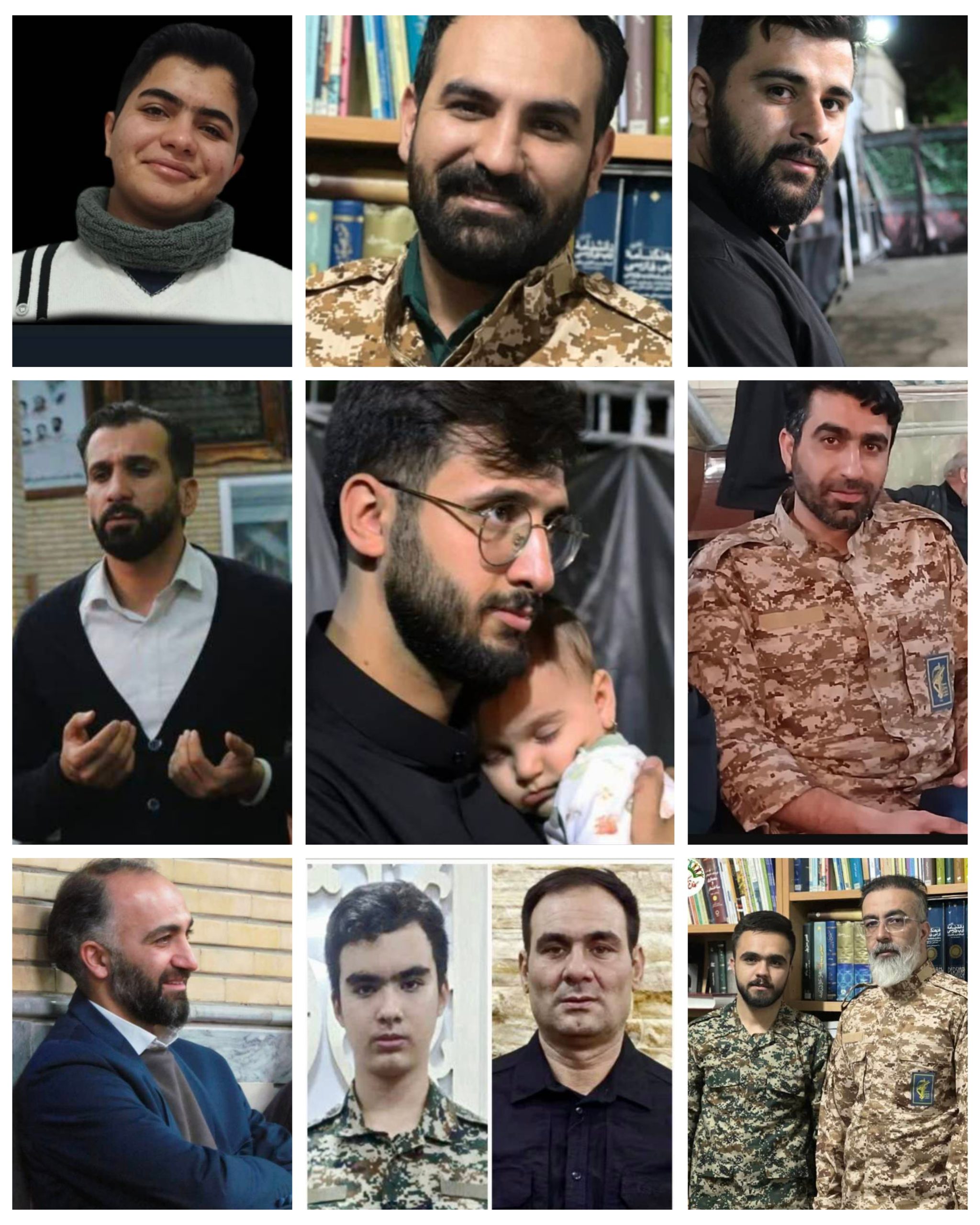 ۱۳ بسیجی شهید قراملک تبریز به شادی وصال رسیدند